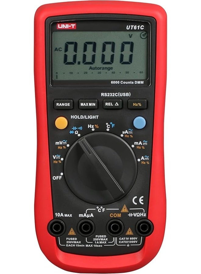 UNI-T UT61 Modern Digital Multimeter – High Precision Professional Electrical Tester for Voltage, Current, Resistance, Capacitance & Continuity – Advanced Industrial Measuring Device - Image 1